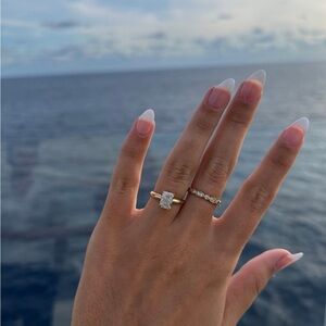 Elegant Gold and Silver Ring Set